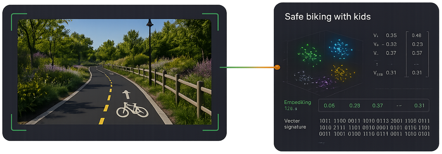 Image-based search converts visual context into semantic location intelligence